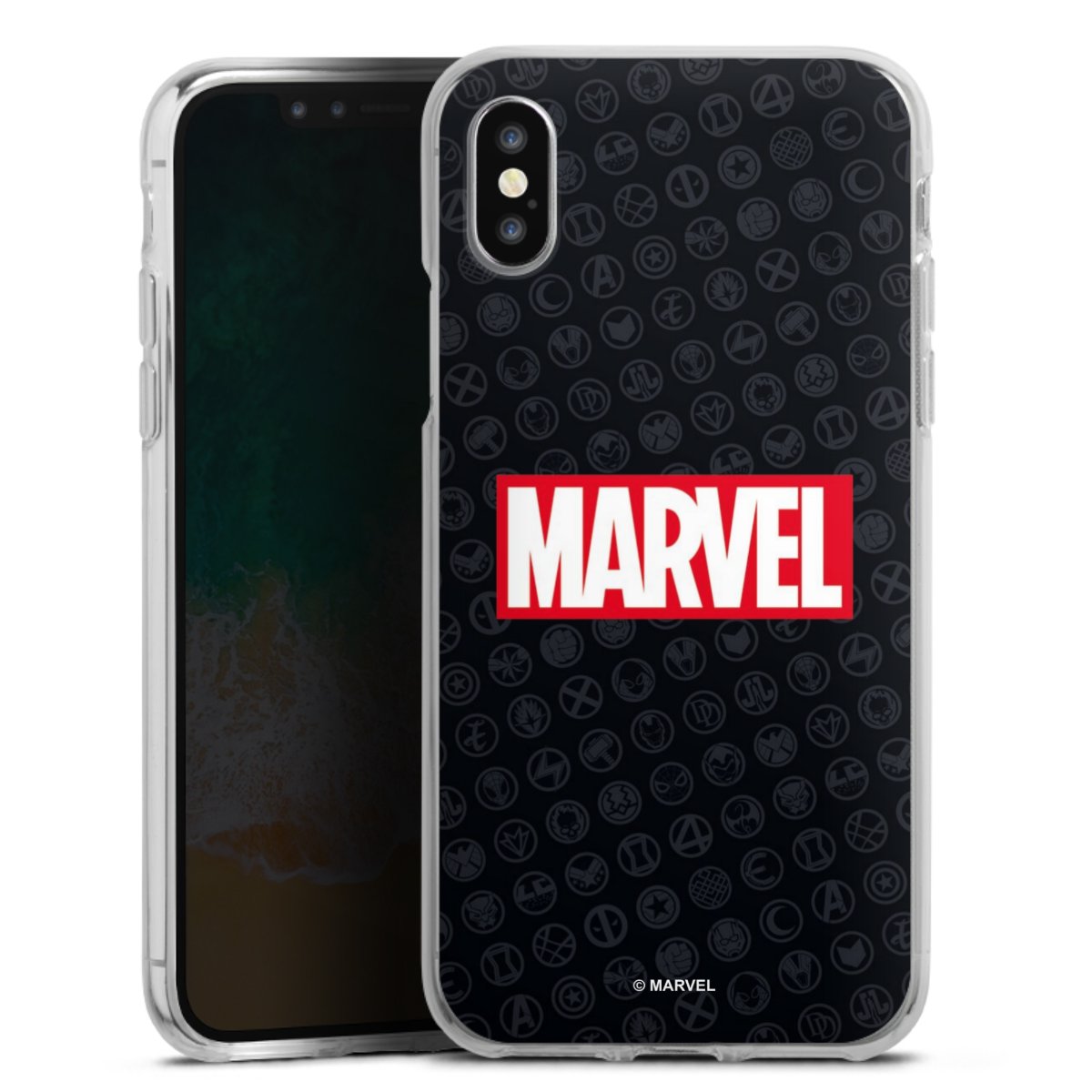 Marvel Logo Black Red 