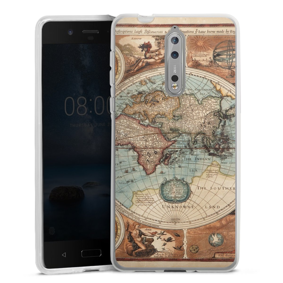 Mappa del mondo vintage