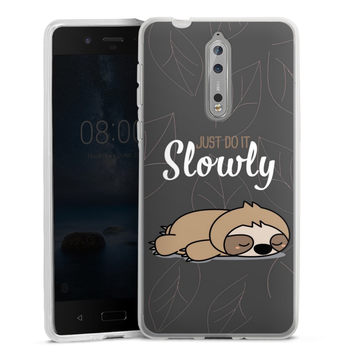 Just Do It Slowly Sloth Grey