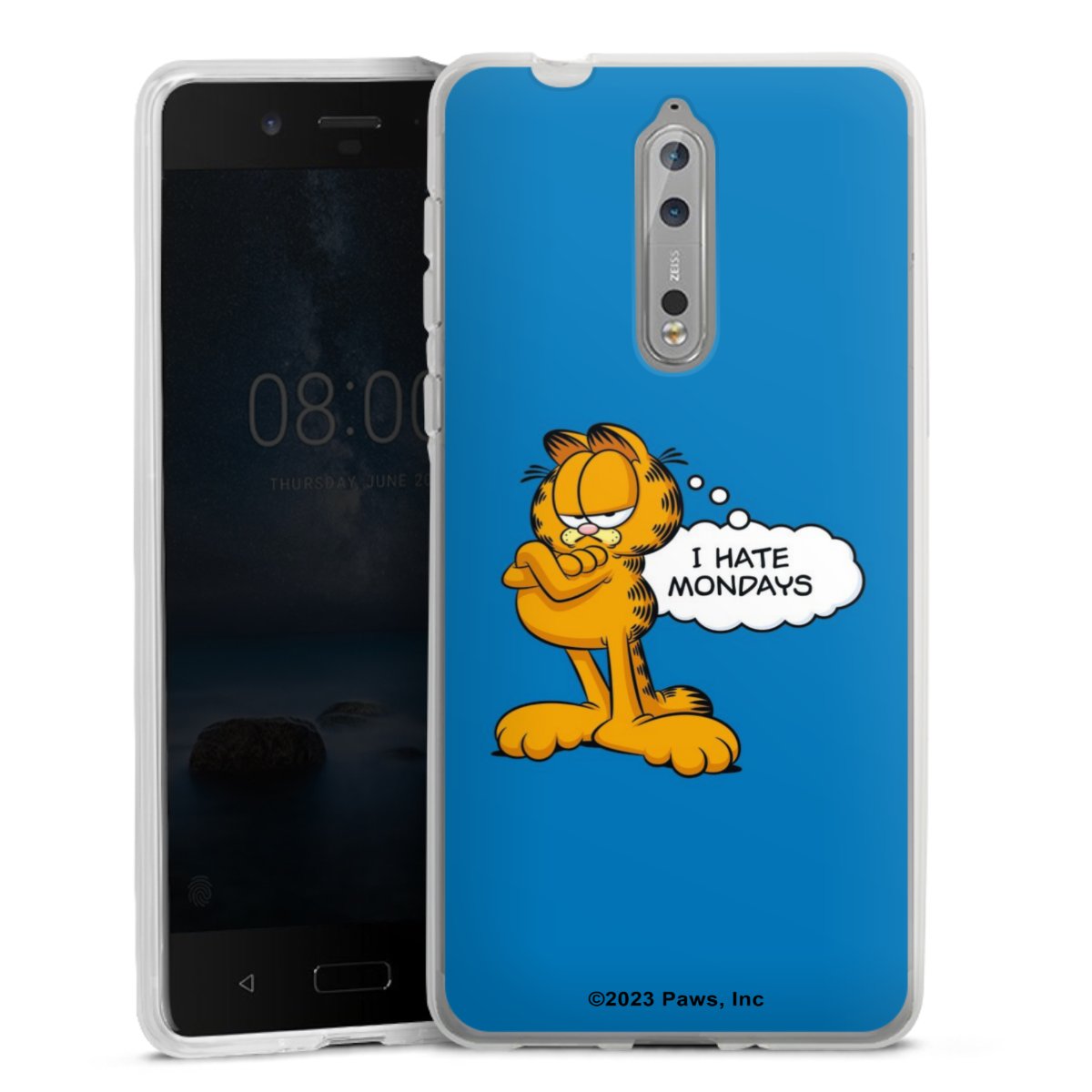 Garfield Je déteste les lundis Bleu