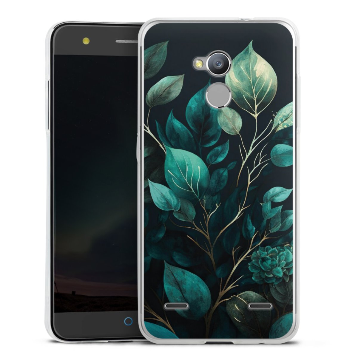 Eukalyptus dunkler Hintergrund