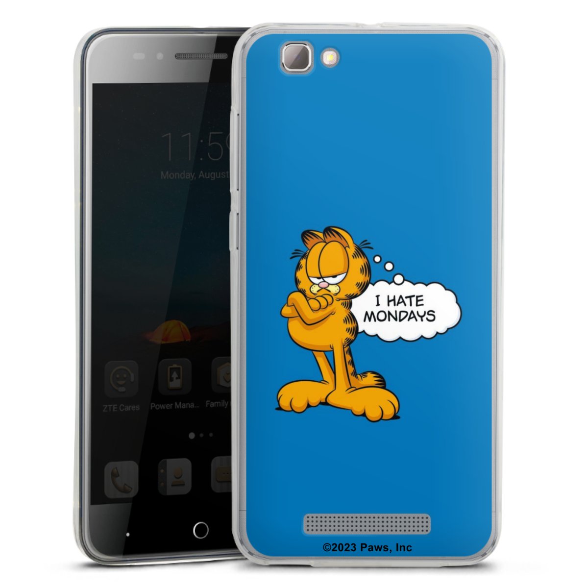 Garfield Ik haat maandagen blauw