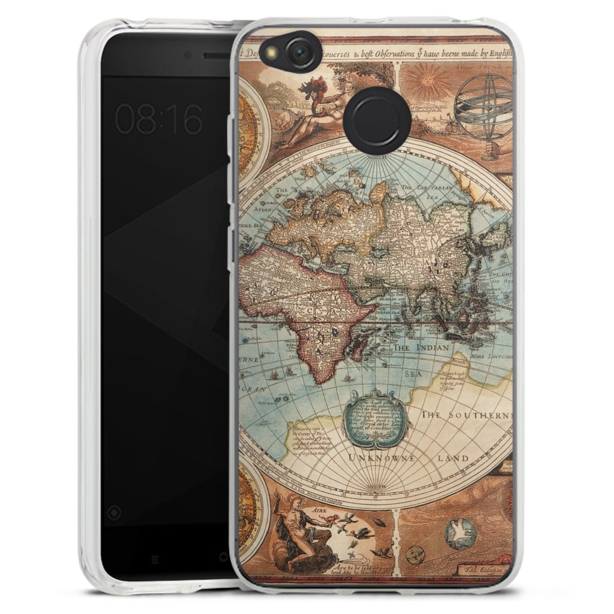 Mappa del mondo vintage