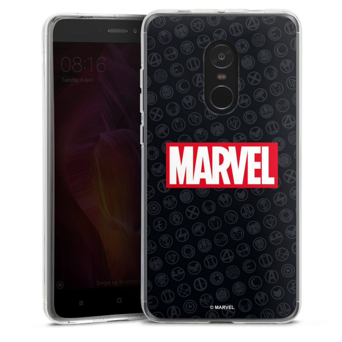 Marvel Logo Black Red 