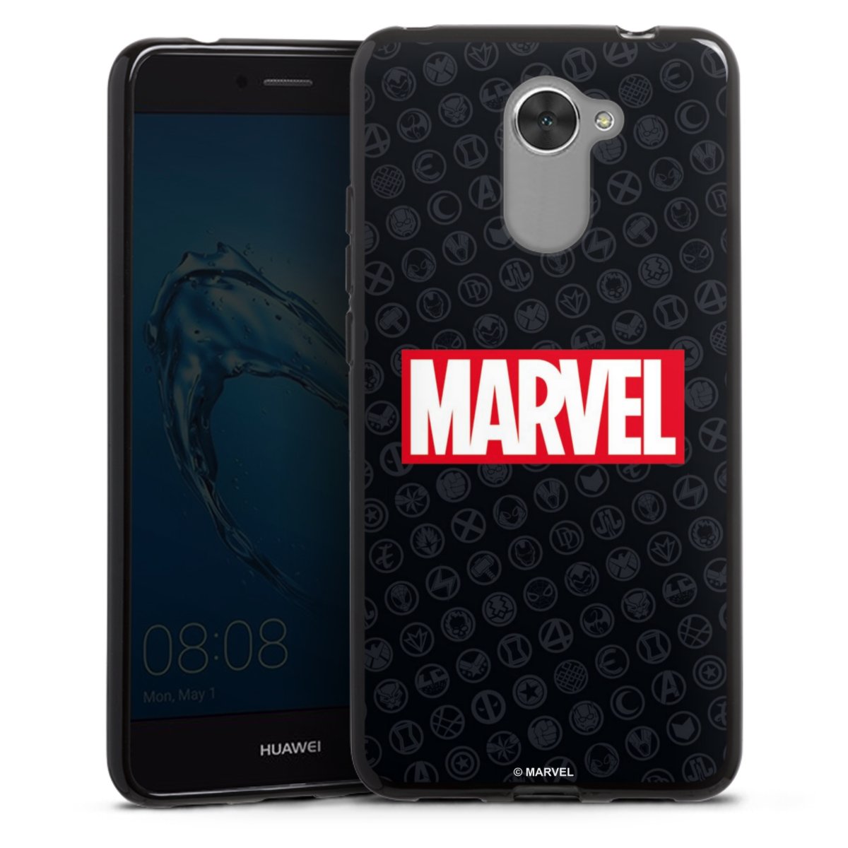 Marvel Logo Black Red 