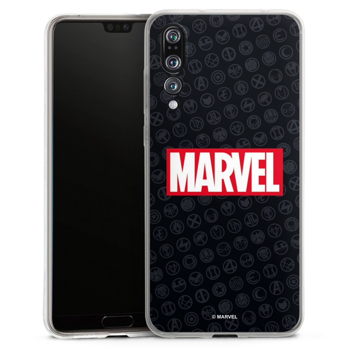 Marvel Logo Black Red 