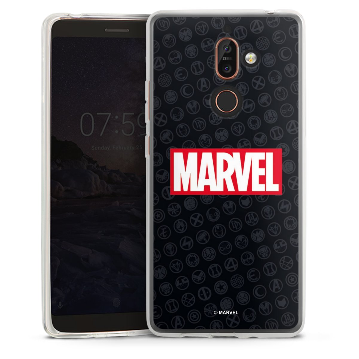 Marvel Logo Black Red 