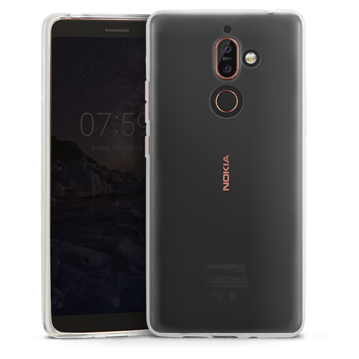 Silicone Case pour Nokia 7 Plus