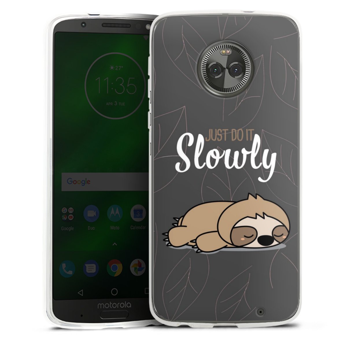 Just Do It Slowly Sloth Grey
