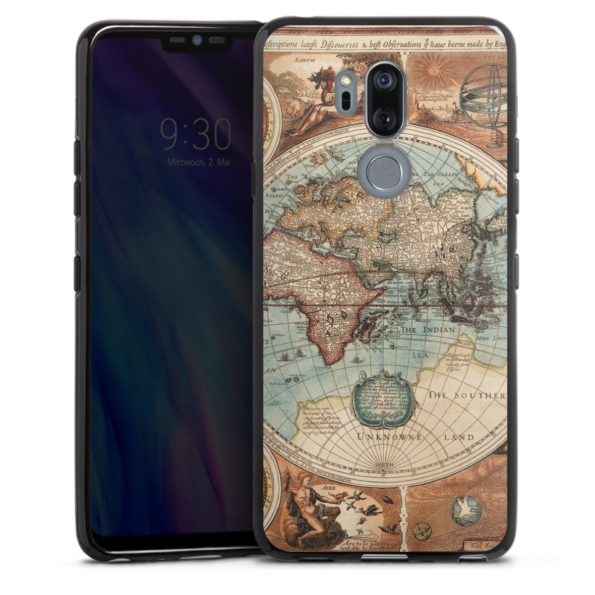 Mappa del mondo vintage