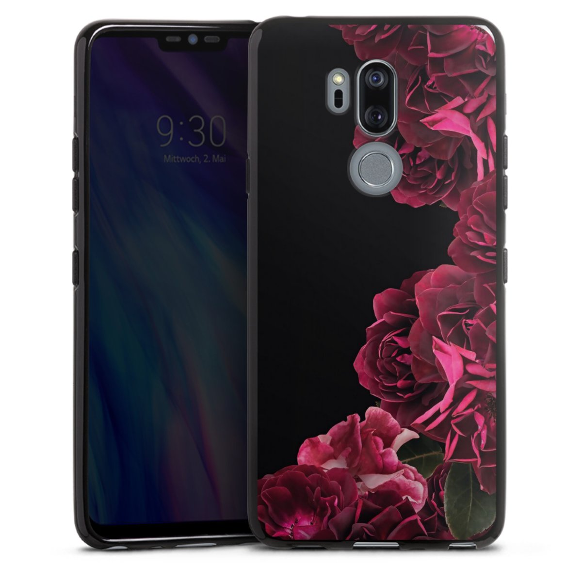 Rose vintage su nero