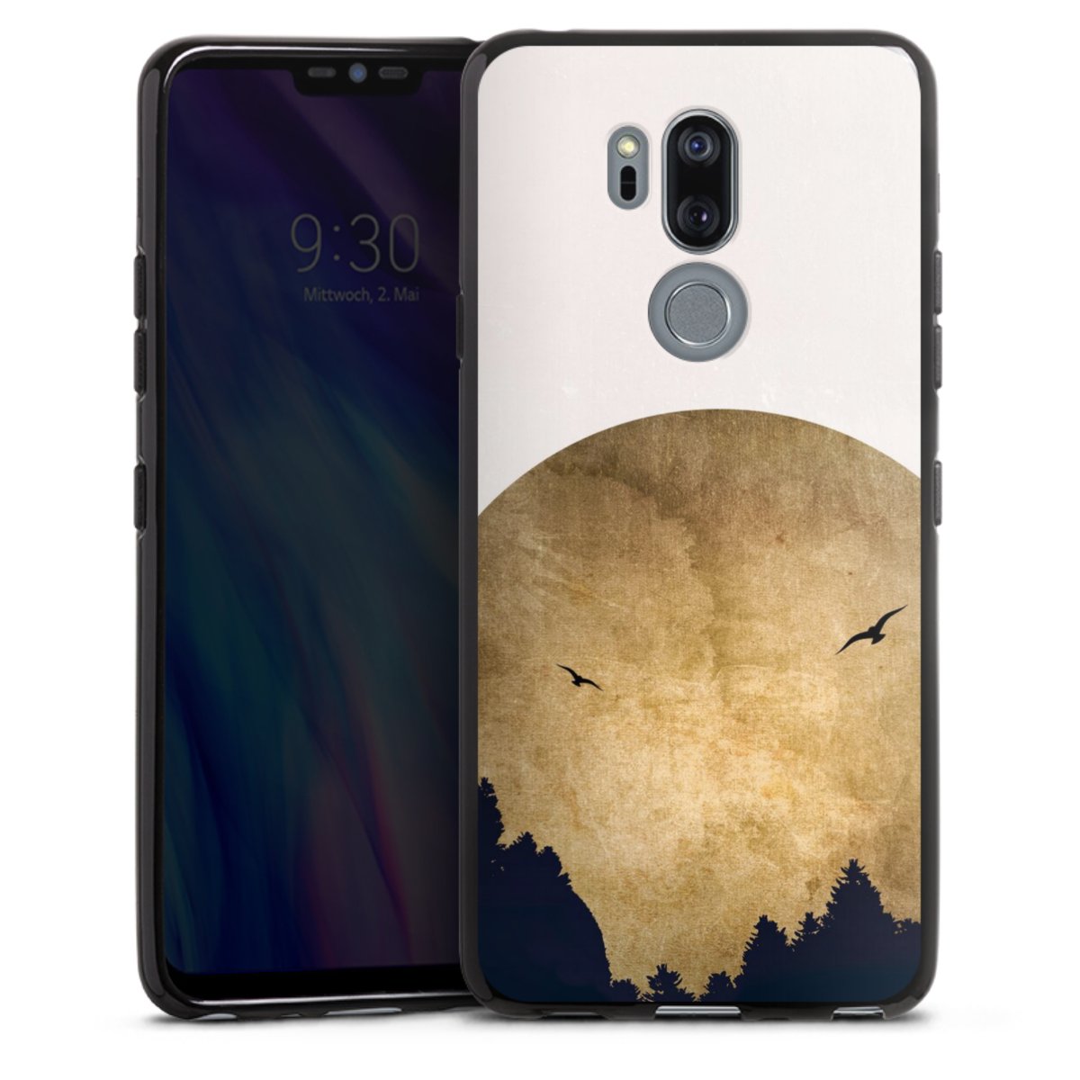 Twee vogels en de maan