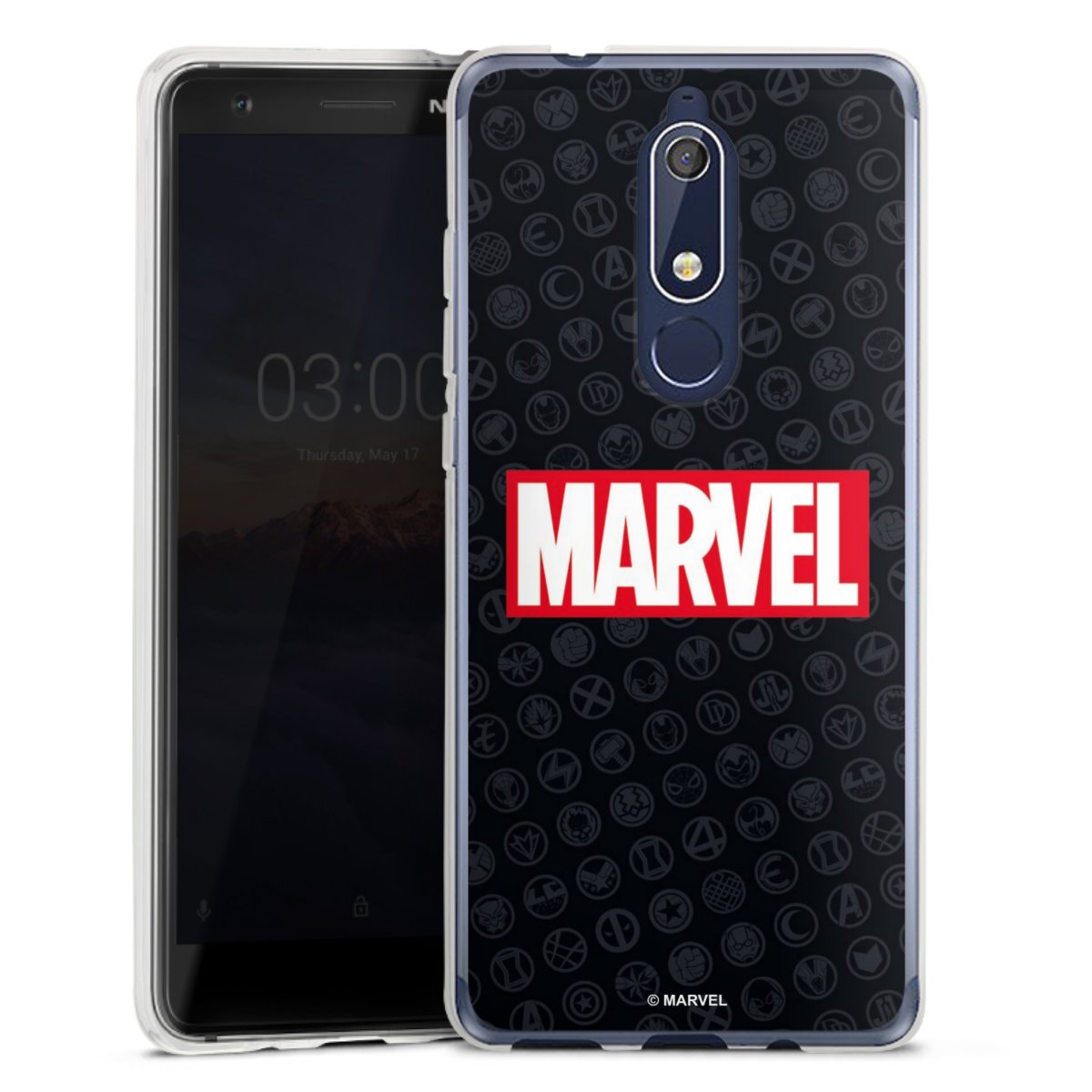 Marvel Logo Black Red 