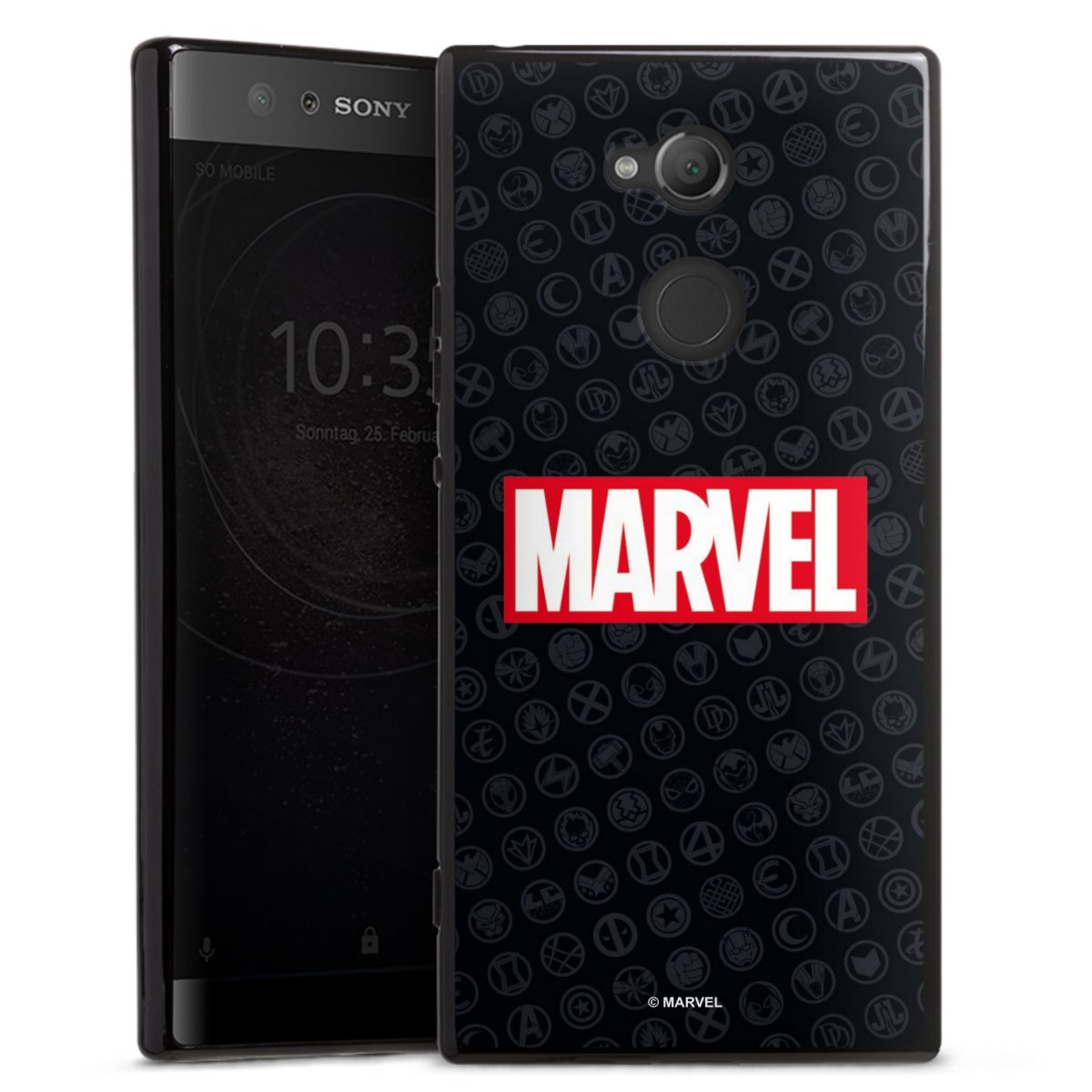 Marvel Logo Black Red 