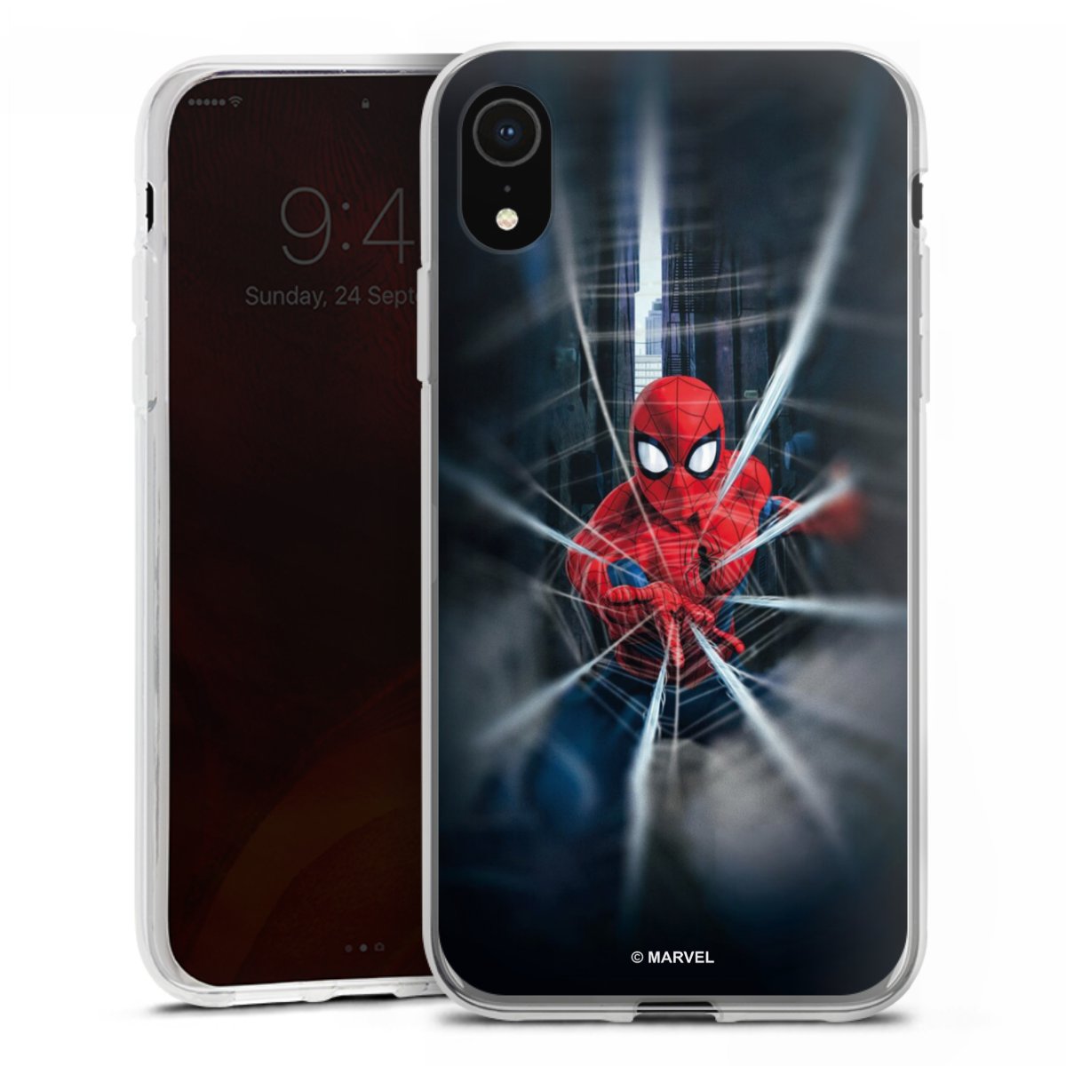 Componist prijs kijken Spider-Man Webs In Action voor Siliconen hoesje (transparant) voor Apple  iPhone Xr van DeinDesign