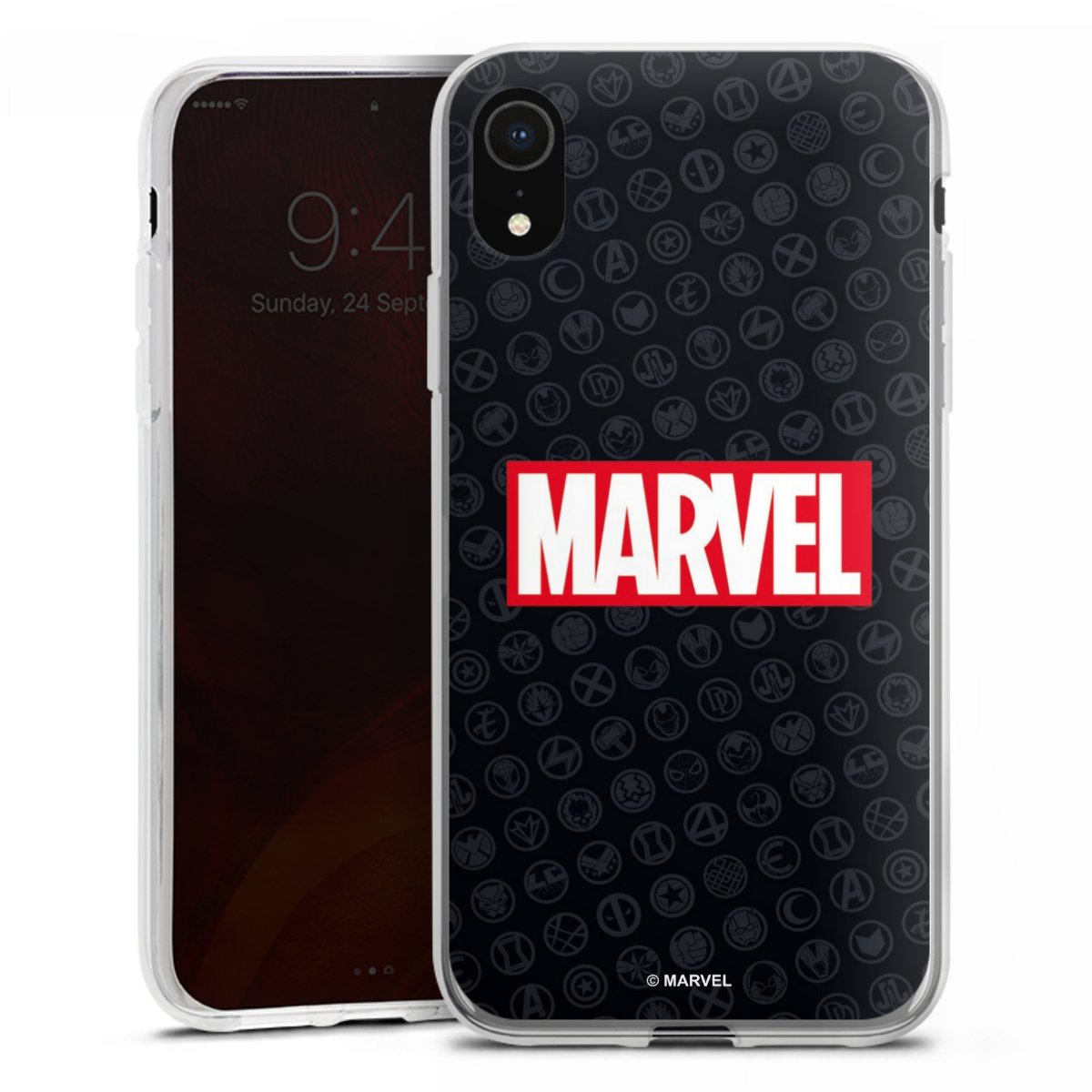 Marvel Logo Black Red 