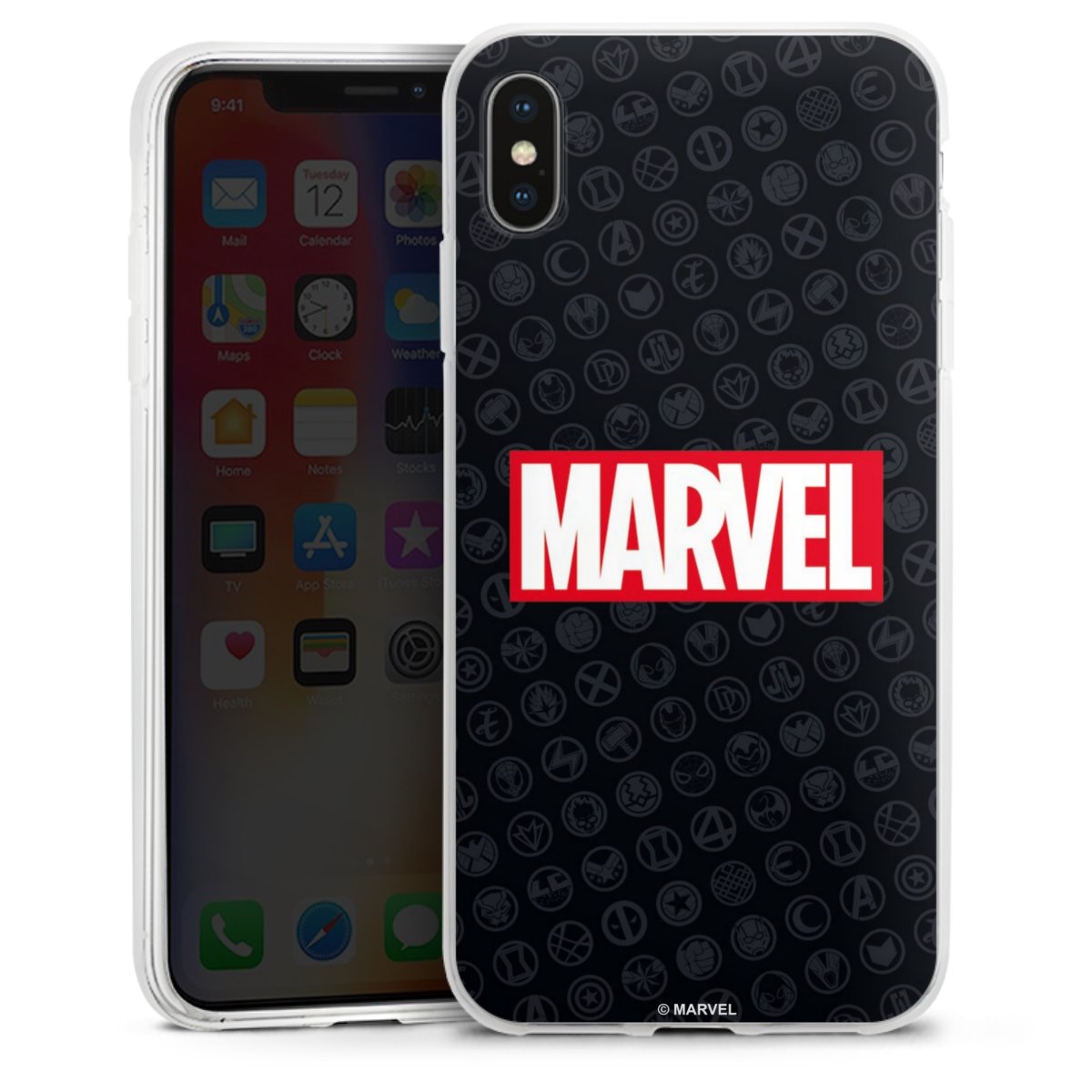 Marvel Logo Black Red 