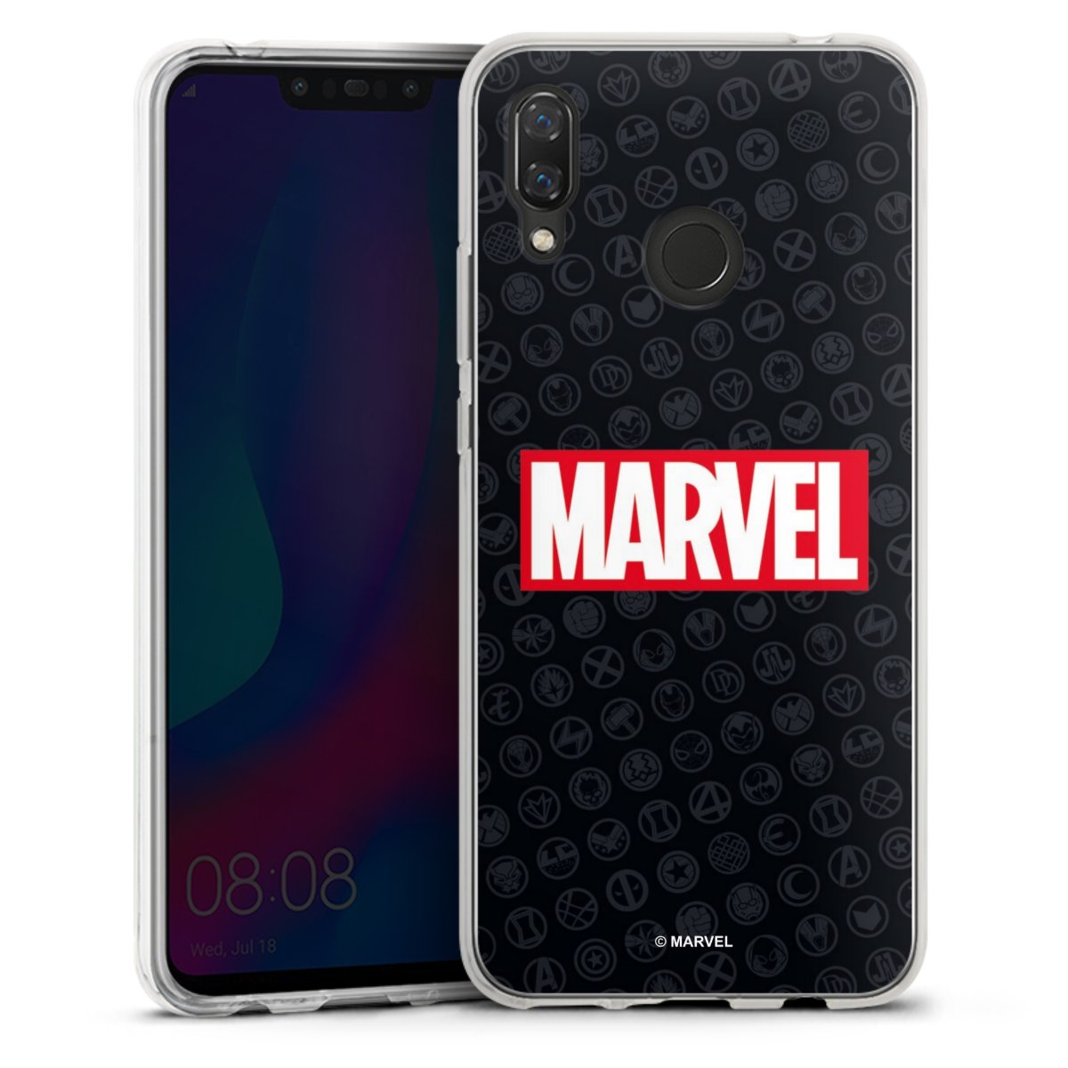 Marvel Logo Black Red 