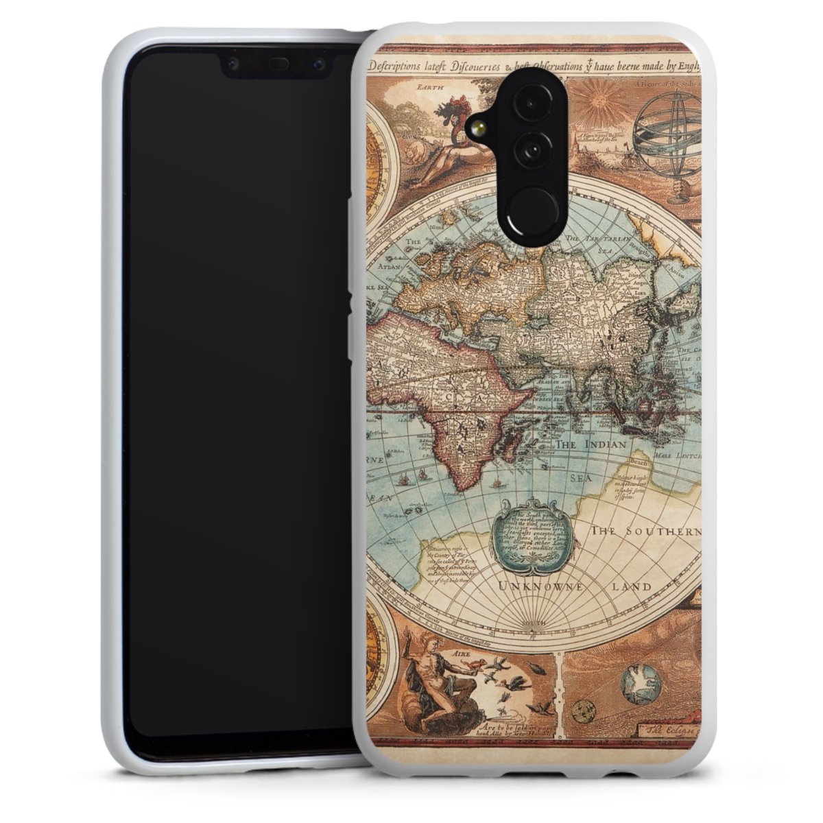 Mappa del mondo vintage