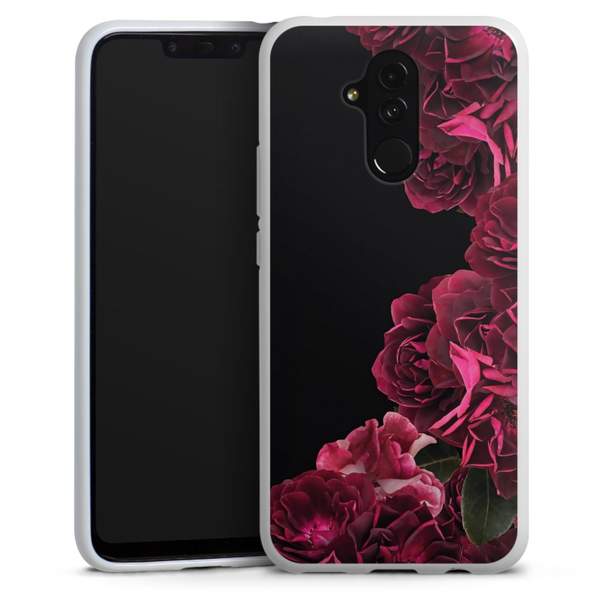 Rose vintage su nero