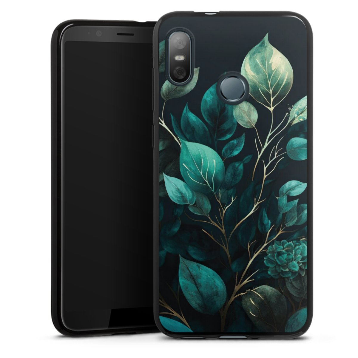 Eukalyptus dunkler Hintergrund