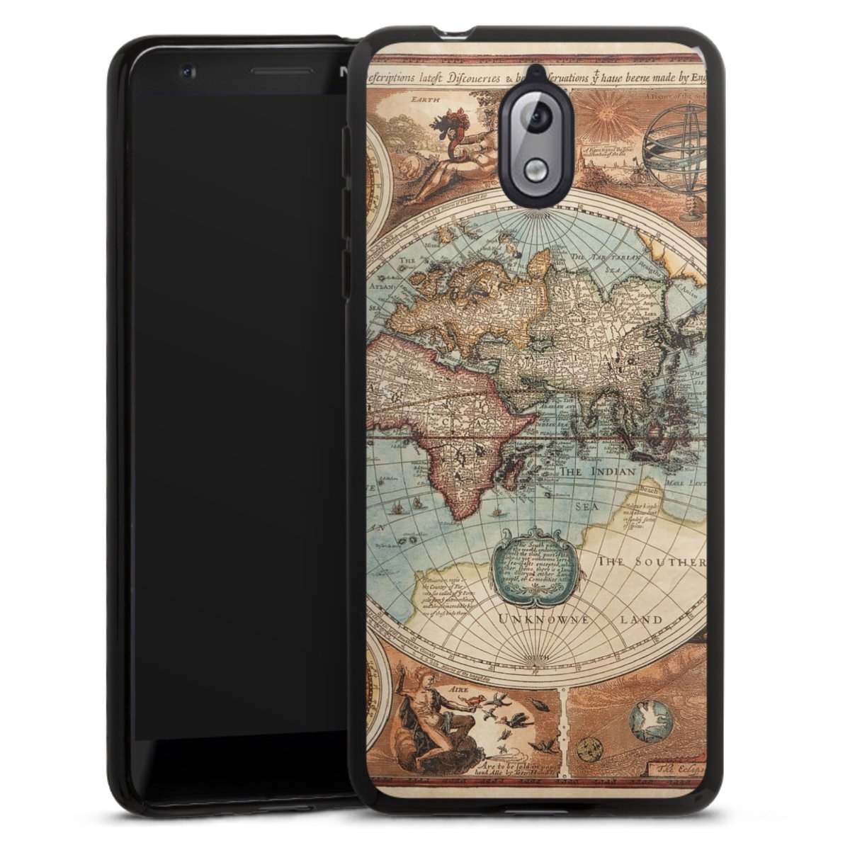 Mappa del mondo vintage