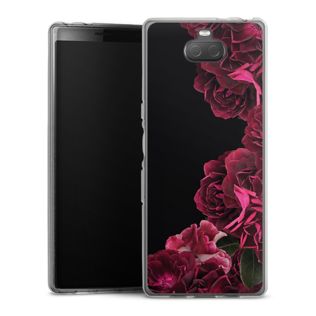 Rose vintage su nero