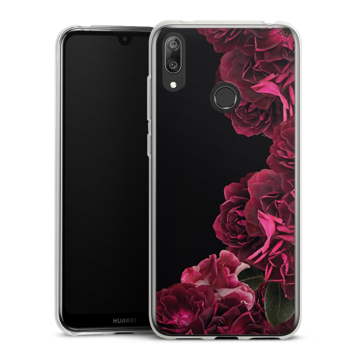 Rose vintage su nero