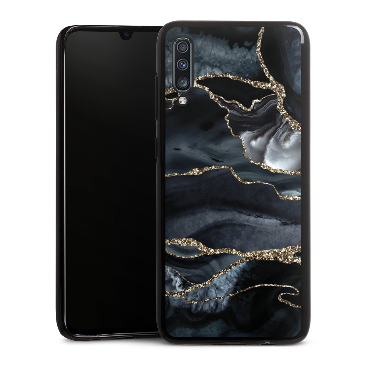 Or marbré foncé Aspect pailleté