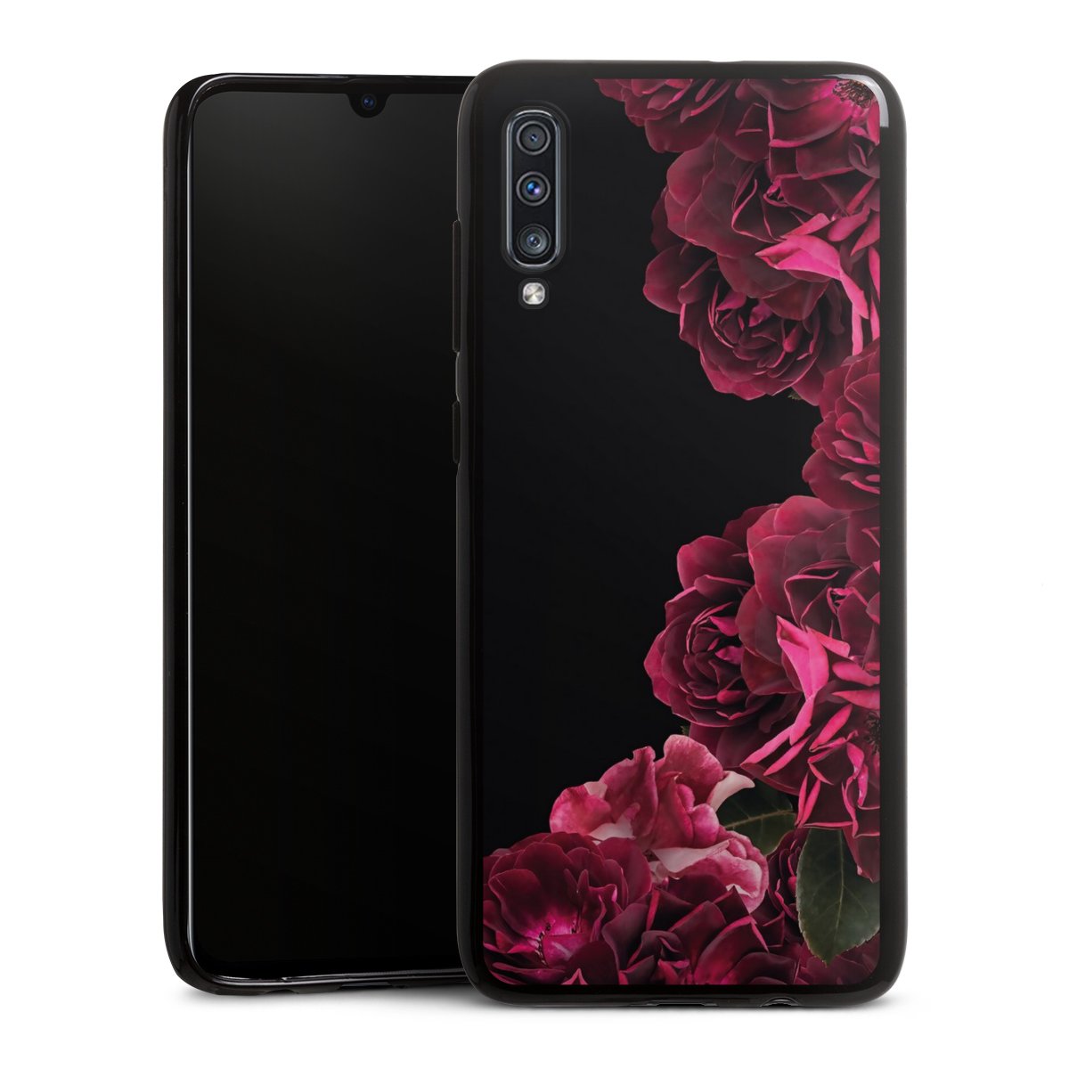 Rose vintage su nero