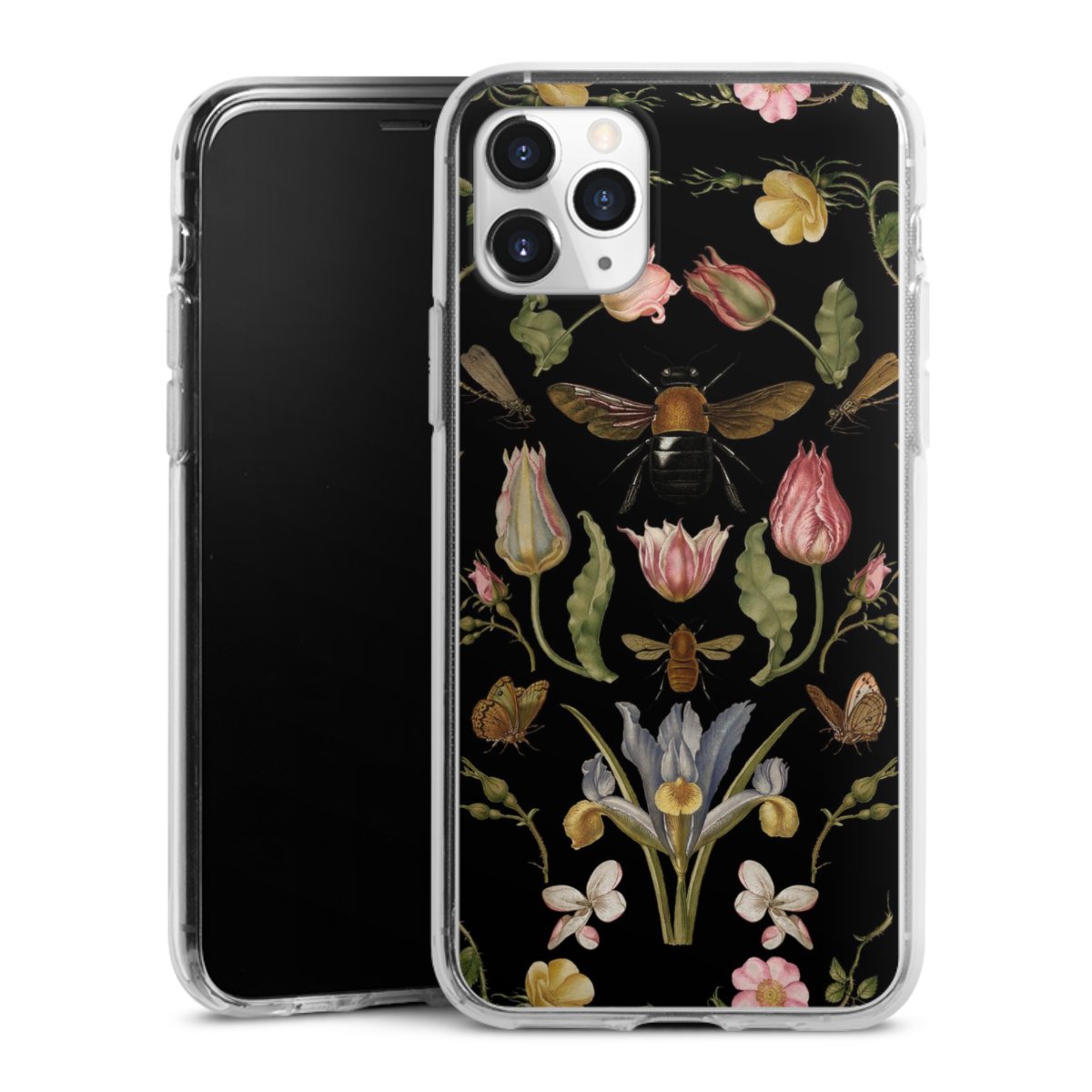 Veldbloemen en Bijen Zwart