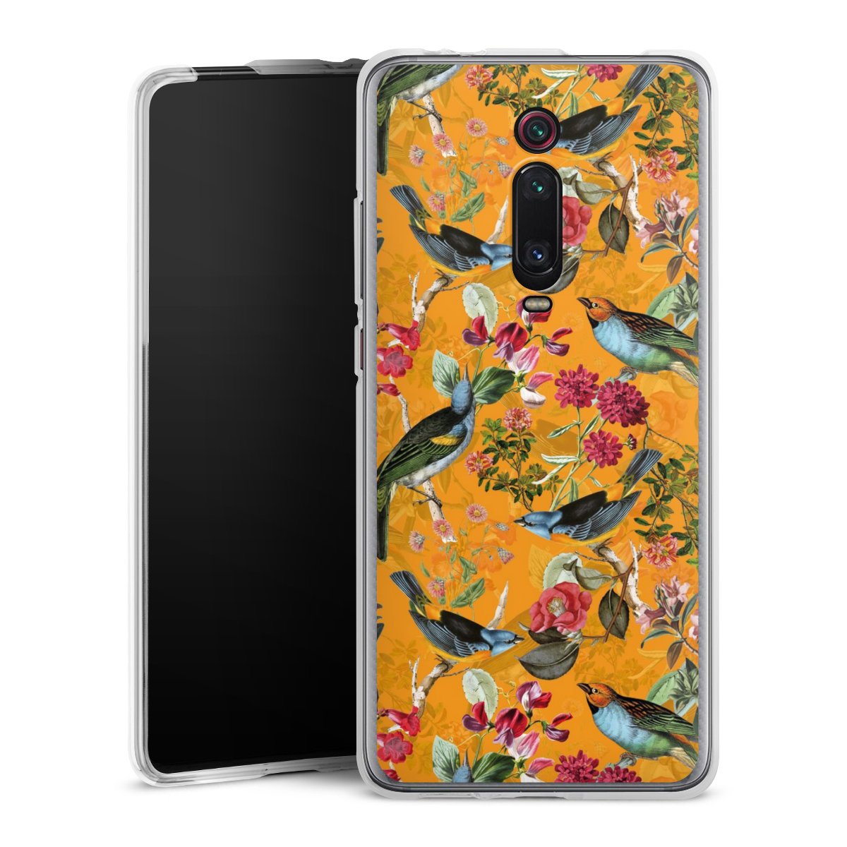 Vogels Bloemen Behang