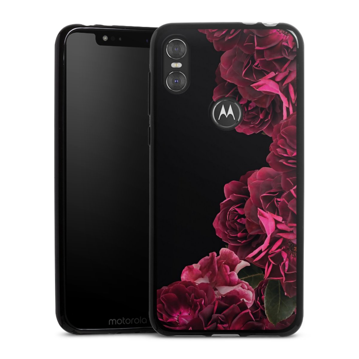 Rose vintage su nero
