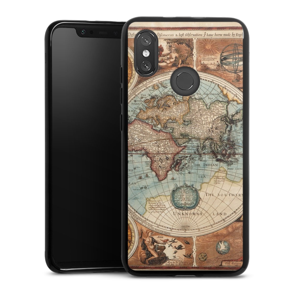 Mappa del mondo vintage