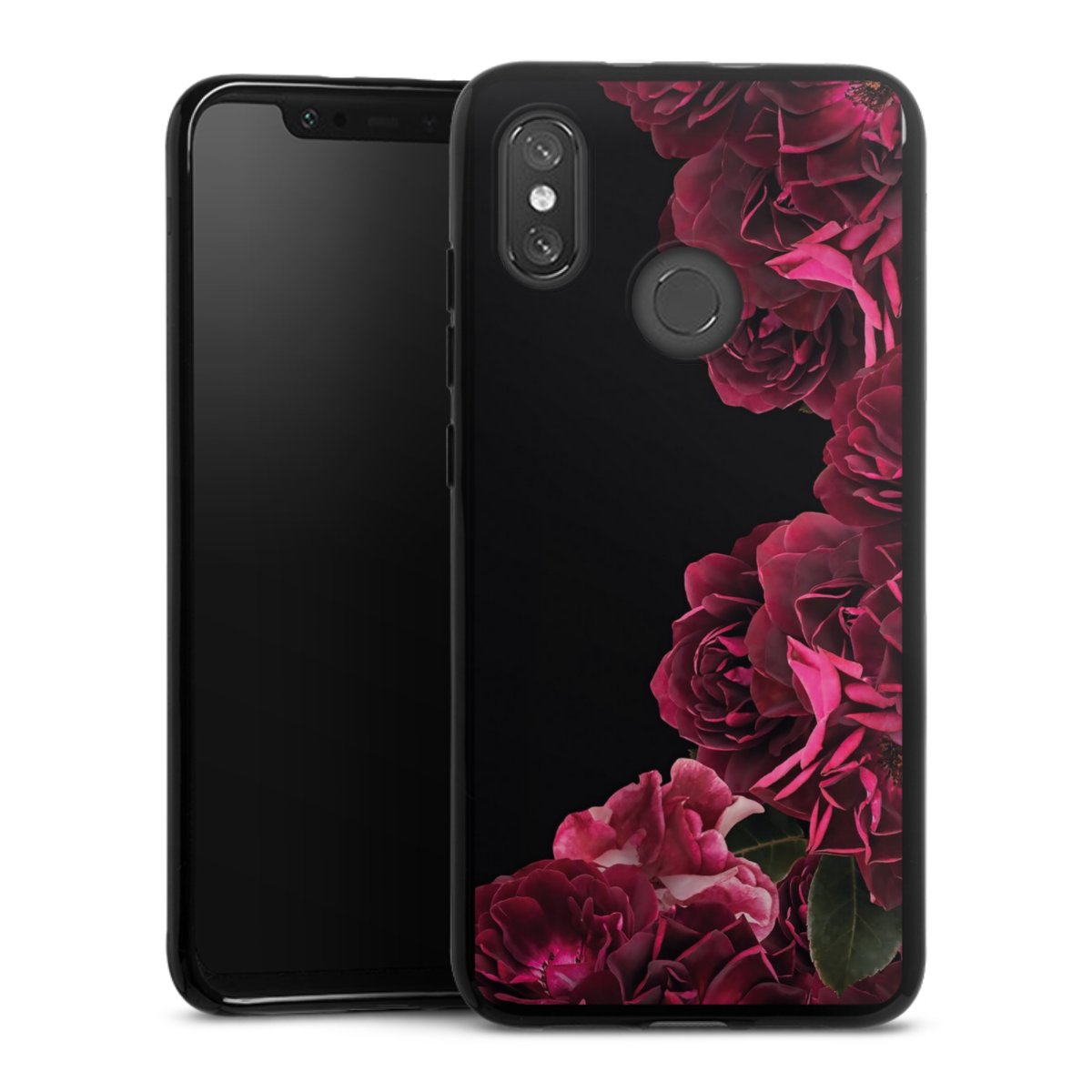 Rose vintage su nero