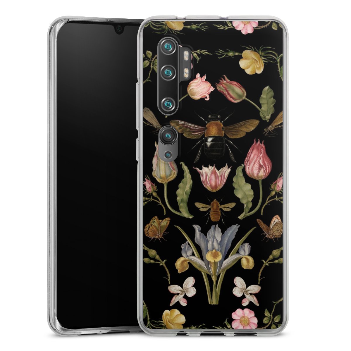 Fiori di campo e api nere