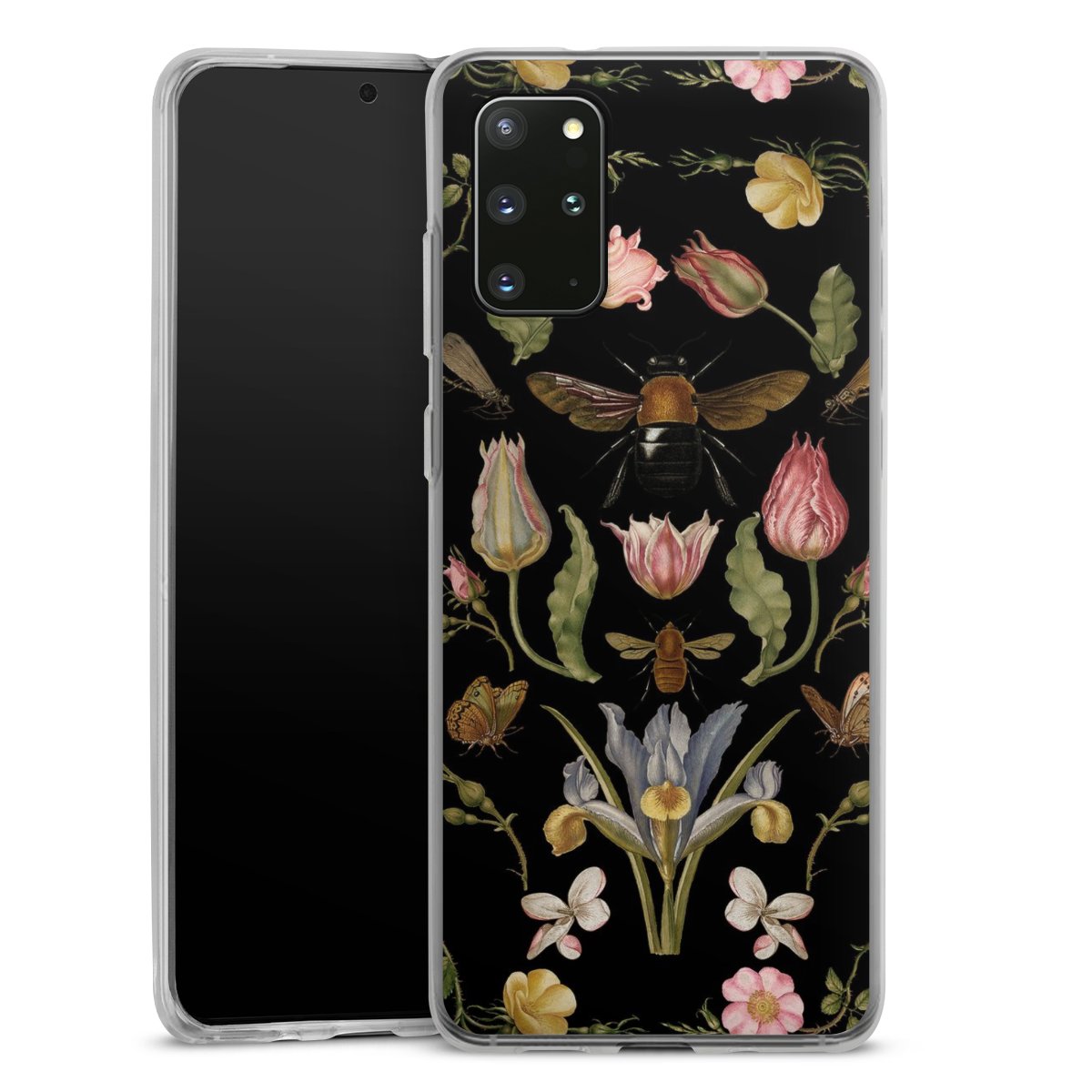 Fiori di campo e api nere