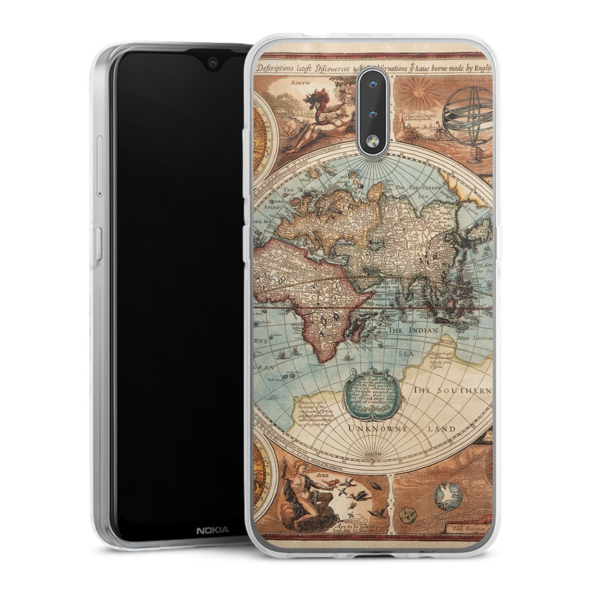 Mappa del mondo vintage
