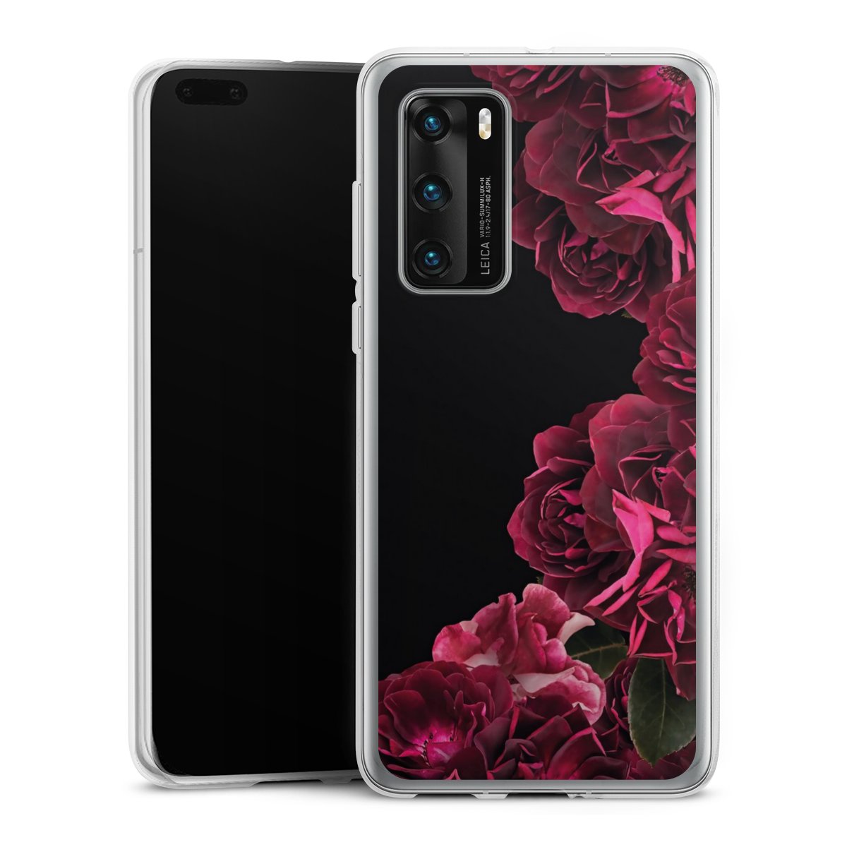 Rose vintage su nero