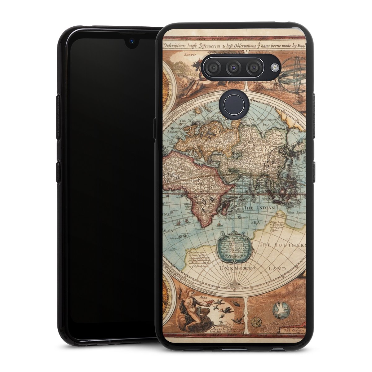 Mappa del mondo vintage