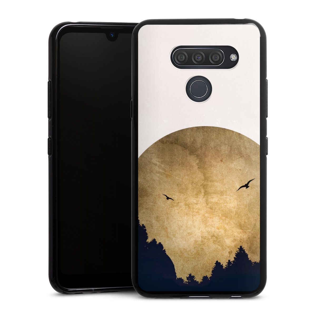 Twee vogels en de maan