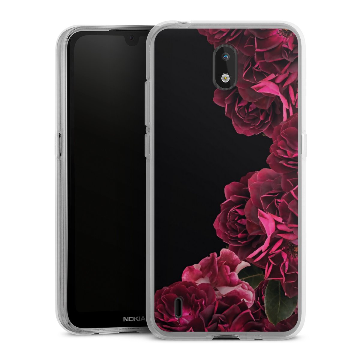 Rose vintage su nero