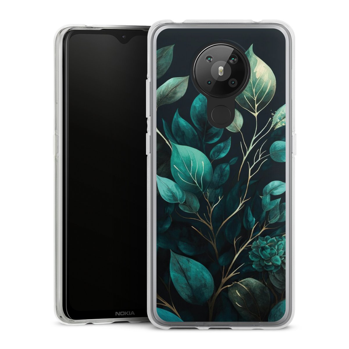 Eukalyptus dunkler Hintergrund