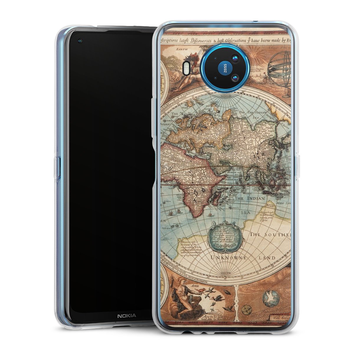 Mappa del mondo vintage