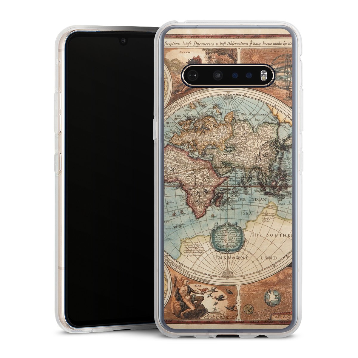 Mappa del mondo vintage