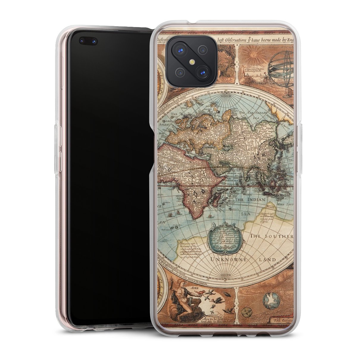 Mappa del mondo vintage