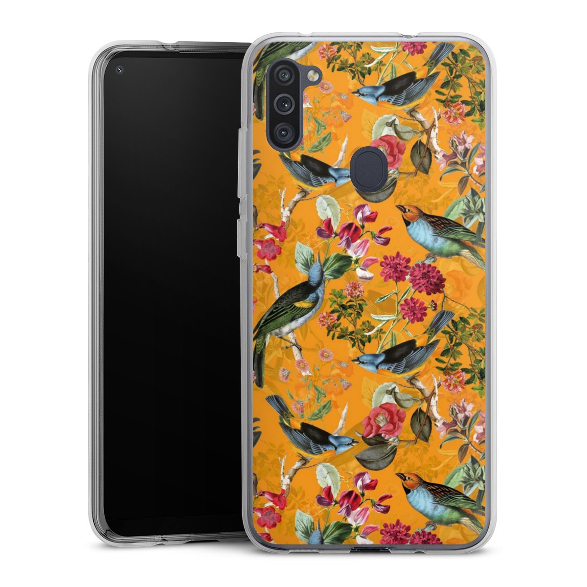 Vogels Bloemen Behang