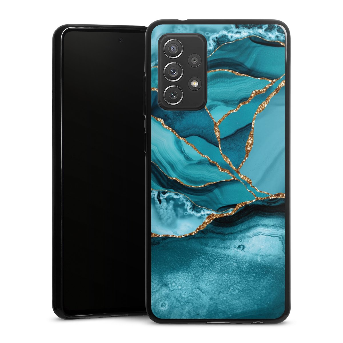 Eisblaue Marmor Landschaft