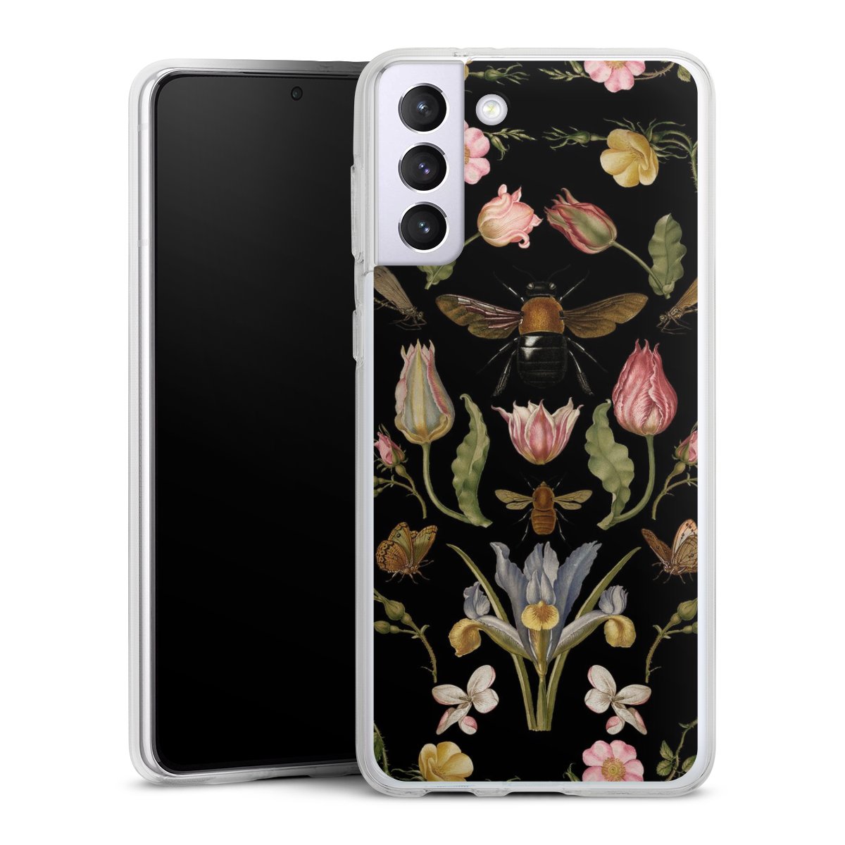 Veldbloemen en Bijen Zwart