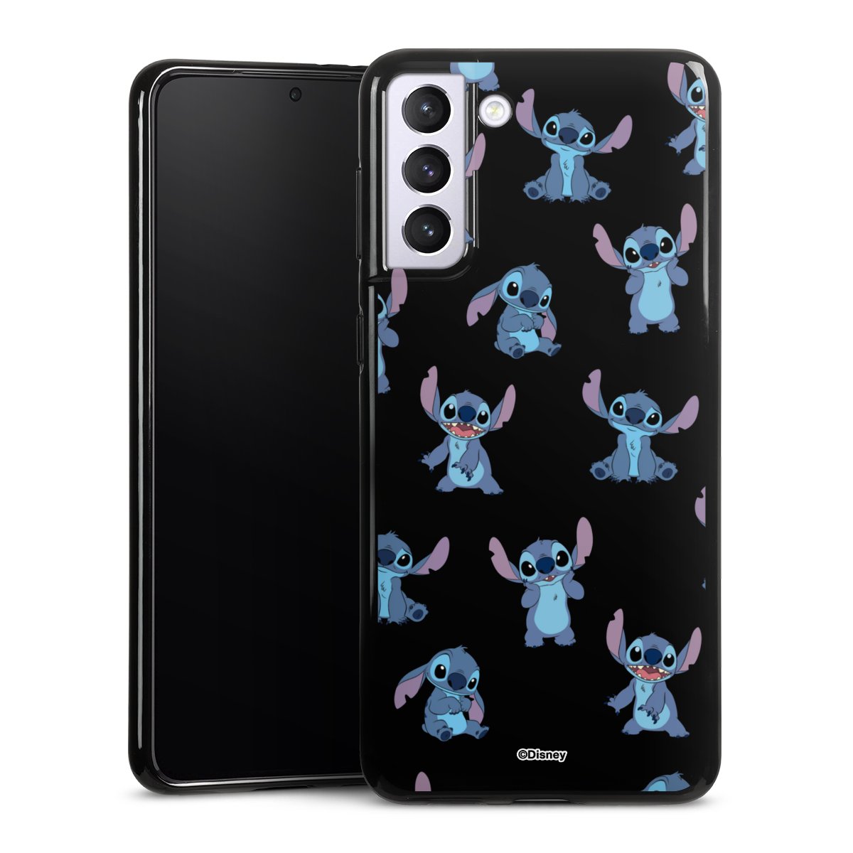 Stitch Faces Pattern Transparent